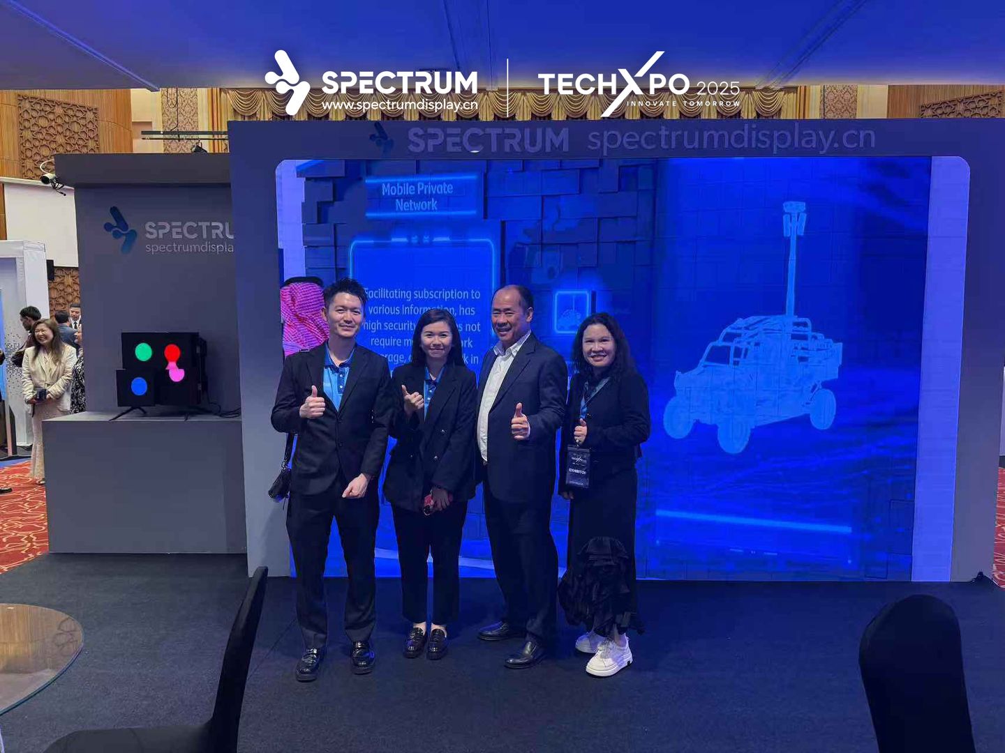 Spectrumdisplay’s Booth at TechXpo2025 Brunei