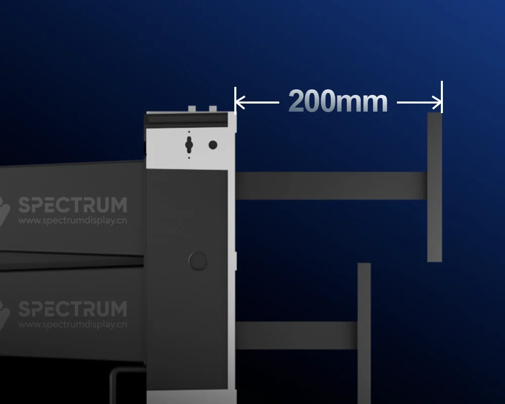 SPKI-160 maximum extension stroke 200mm for ceiling-mounted kinetic LED