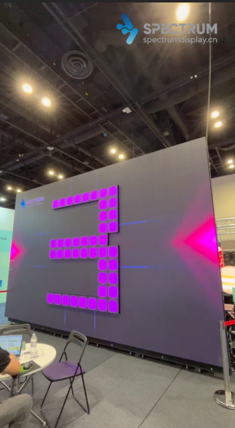 Indoor 3D Kinetic LED Display P1.5 Project - InfoComm Exhibition, SpectrumDisplay Booth, USA