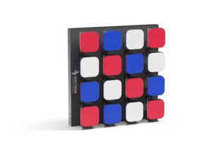 SPFM-100 - The SPFM-100 is a high-density three-sided Flip Matrix designed for detailed close-viewing and spatial display applications. Each square meter integrates 64 independently controlled flip units, with three physical display surfaces per unit. Coordinated rotation creates flowing waves, color transitions, transforming patterns, and dynamic spatial forms.