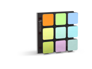 SPFM-138L - The SPFM-138L combines three-sided mechanical flipping with RGB full-color lighting. Each square meter integrates 36 independently controlled flip units. One surface features RGB full-color lighting, while the other two physical surfaces can be customized with different colors, patterns, and materials, creating rich spatial effects through mechanical movement, color transitions, and lighting synchronization.