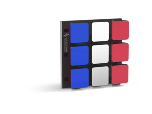 SPFM-168 - The SPFM-168 is a large-format three-sided Flip Matrix developed for large-scale commercial installations. Featuring 200 × 200mm flip units and a density of only 25 units per square meter, it reduces the number of motion units and overall project cost while maintaining three-sided switching, wave motion, and color-block effects.