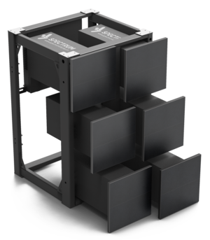 SPKO-320 - The SPKO-320 is an outdoor Kinetic Screen designed for close-viewing installations and the renovation of existing large-format LED displays. With a total system depth of only 650mm, including the service space, it can add dynamic three-dimensional motion to conventional flat LED screens without significantly changing the existing site structure.