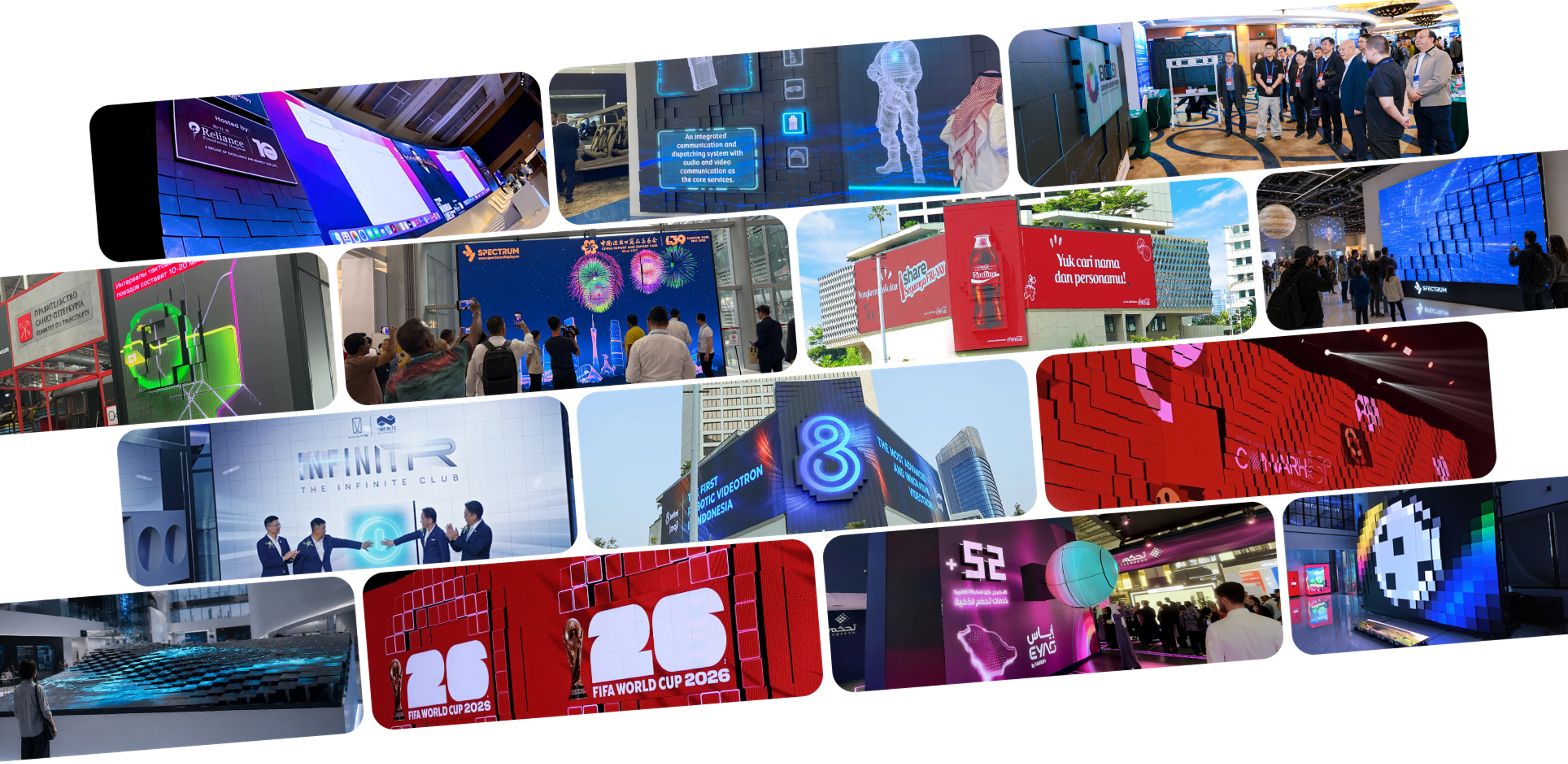 3D Kinetic LED Screen projects in exhibitions, landmarks and commercial spaces