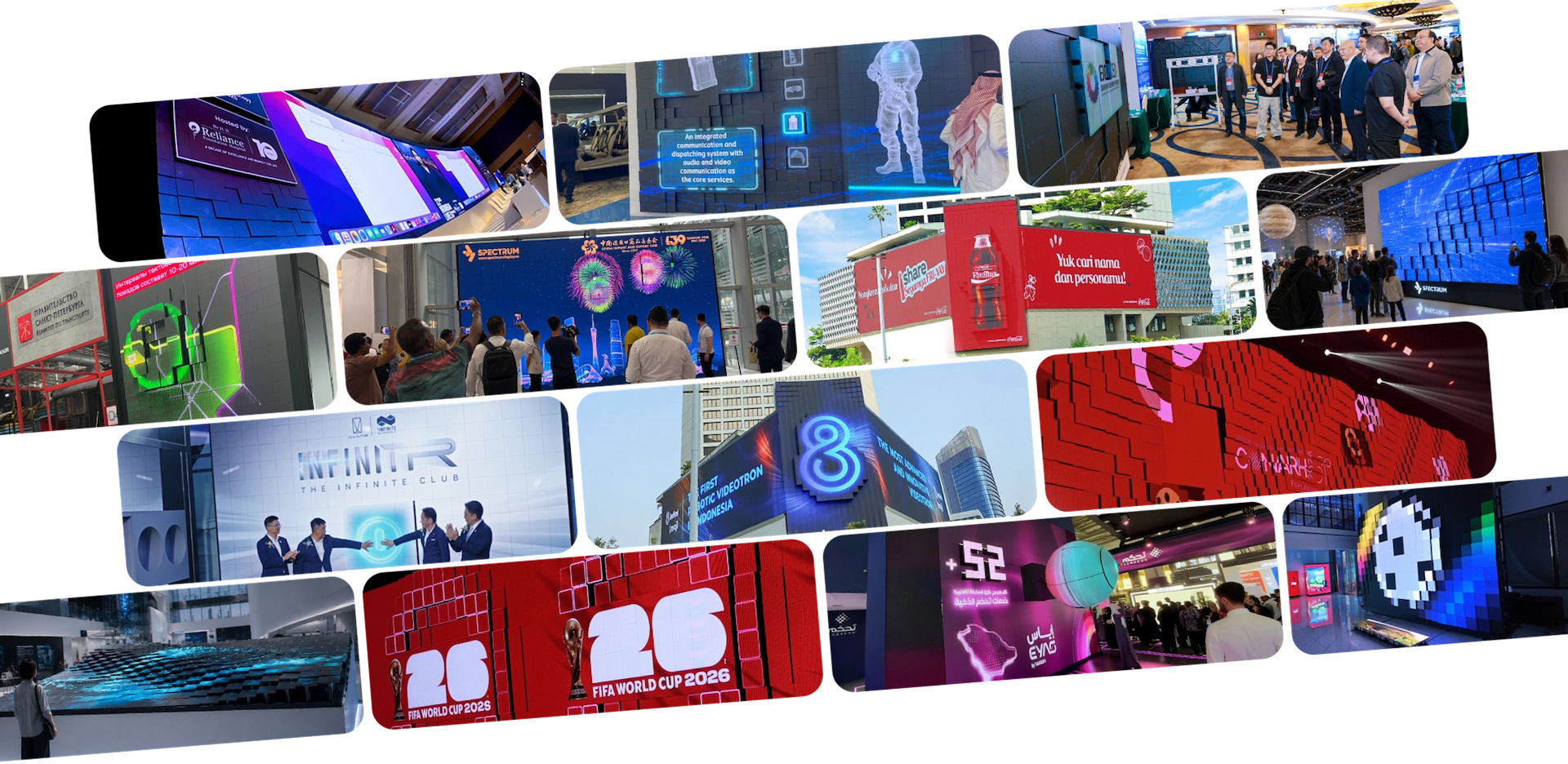 3D Kinetic LED Screen projects in exhibitions, landmarks and commercial spaces